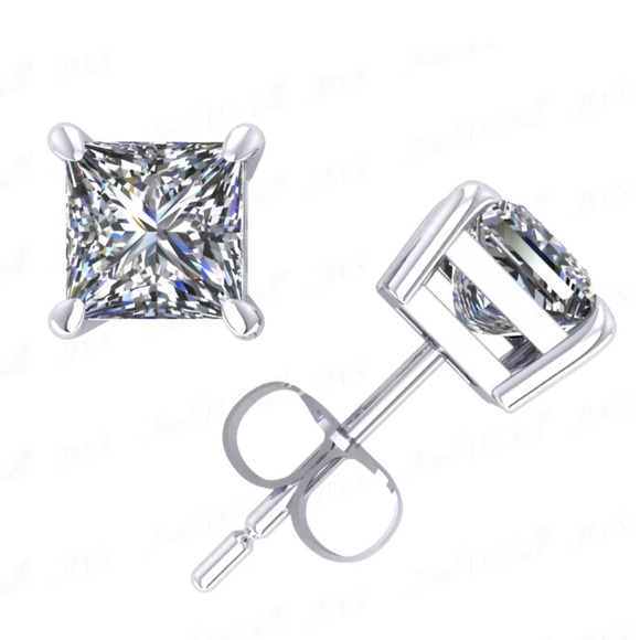 LAST ONE🌟2.0 CT Briliant Sterling Silver Studs - Picture 1 of 3